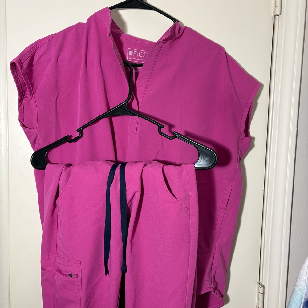 figs pink/magenta xxs/xs set